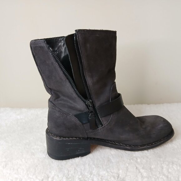 Rag & Bone Andover Suede Moto Boots Black Size EU 37/US 7🌺Host Pick🌺 - Picture 6 of 11